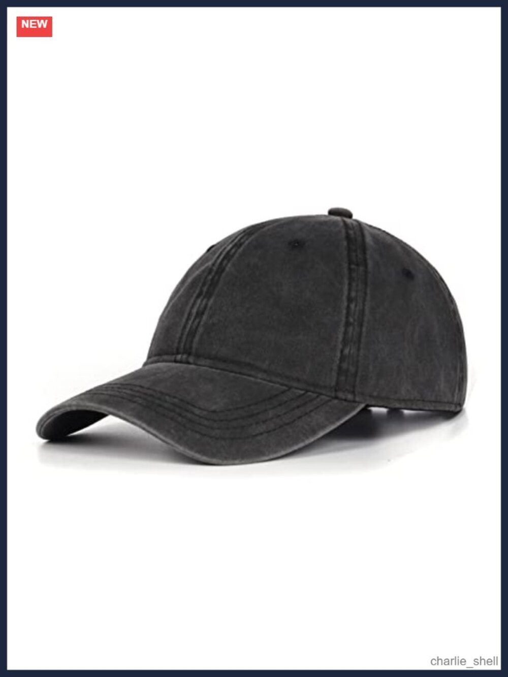 XXL Washed Denim Dad Hat Big Head Baseball Cap Cotton Unstructured